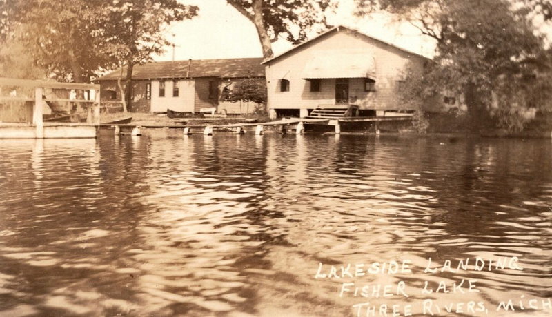 Fishers Lake (Fisher Lake, Fishers Lake) - Vintage Postcard (newer photo)